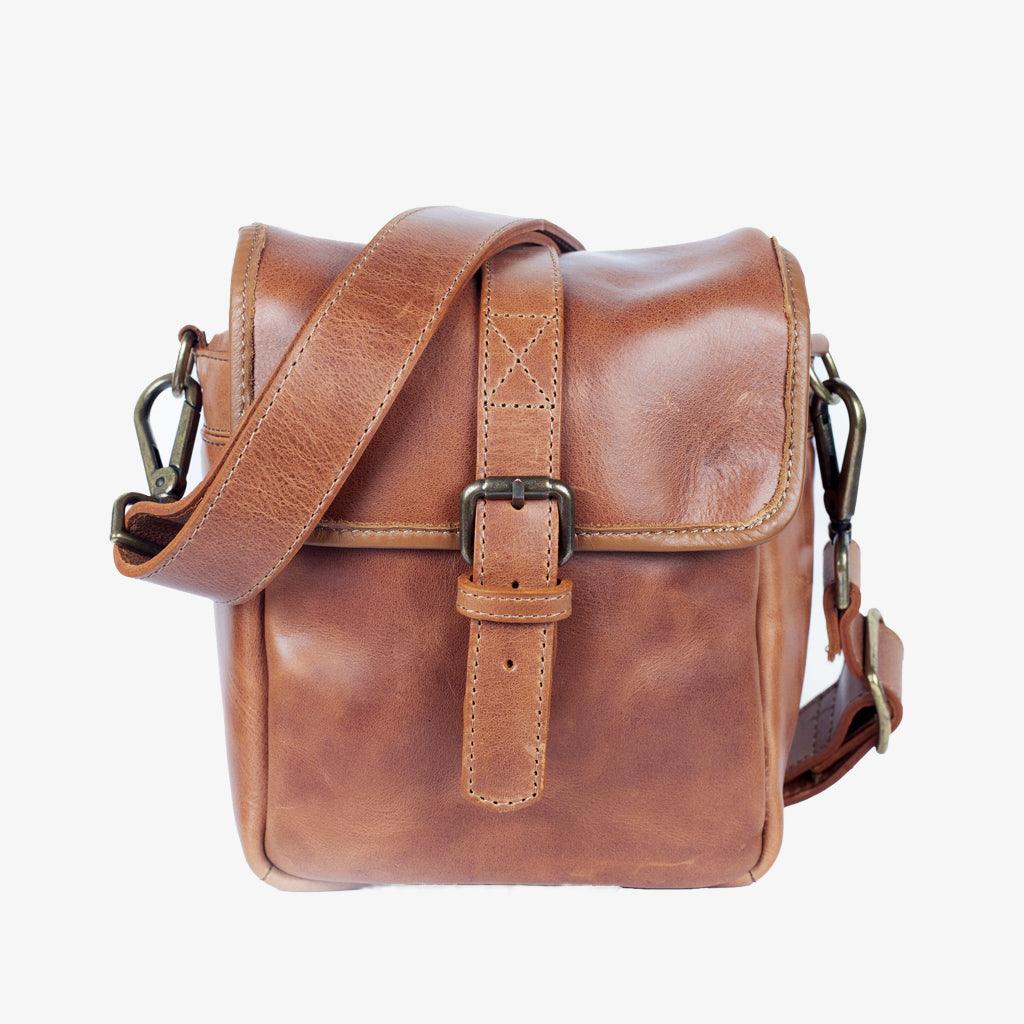 Berlin Tanned Leather Camera Bag - Handmade Bronkey Premium Goods ®